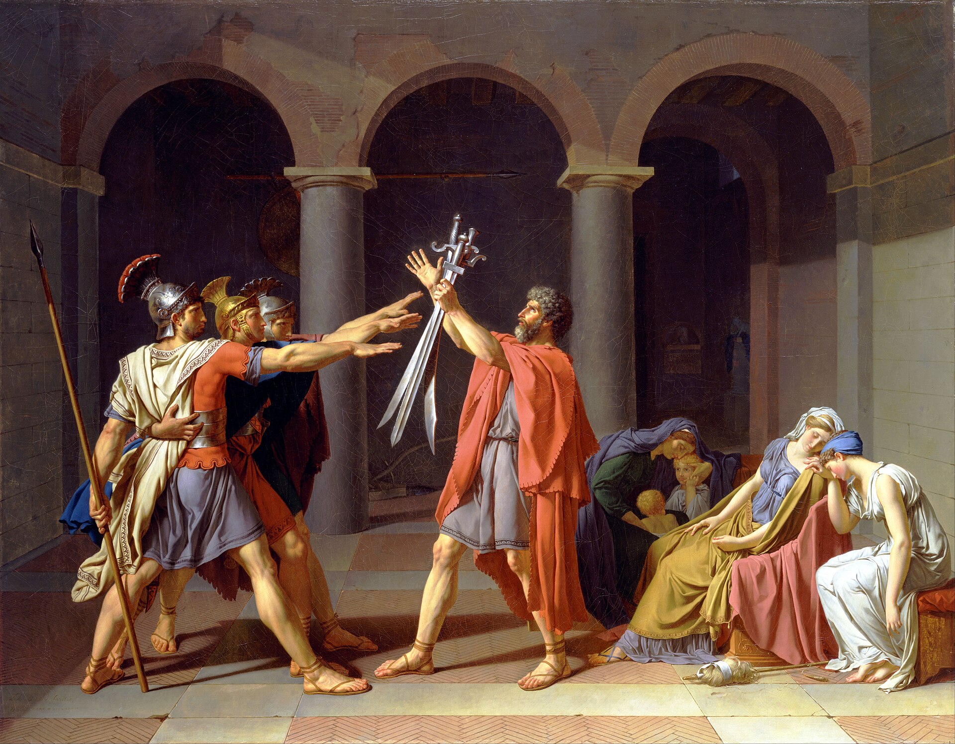 Oath of the Horatii — Jacques-Louis David