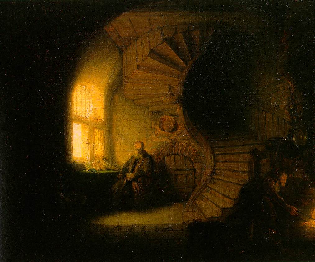 The Philosopher in Meditation — Rembrandt